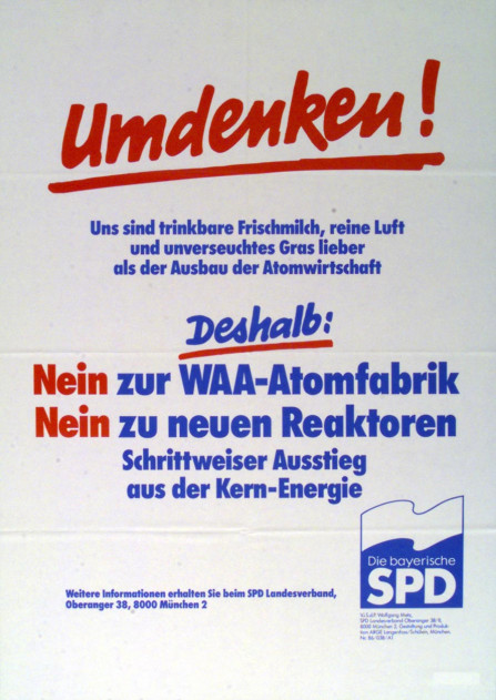 Dokumente Bild 159: Plakat der SPD 1986 [Archiv der Sozialen Demokratie]